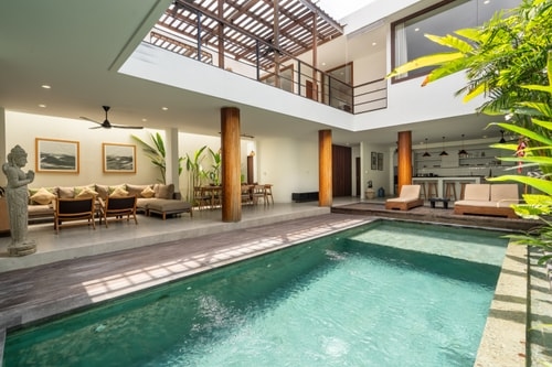Green Moon 1 - Open-space Living & Pool, Berawa