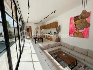 Exceptional Yearly Rental Opportunity in Canggu – Beautifully Designed Villa Surrounded by Lush Greenery Just Moments from Echo Beach