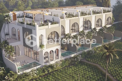 Modern Tropical Villa 3 Bedrooms with Rooftop Ricefield & Sunset Views in Babakan - Canggu