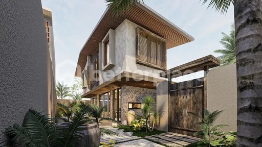 Modern Wabi Sabi Villa in Serene Kedungu – 3 Bedrooms Near the Beach