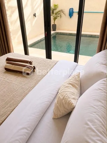 Modern Mediterranean-Style 3-Bedroom Villa in Ungasan with Rooftop Sea View