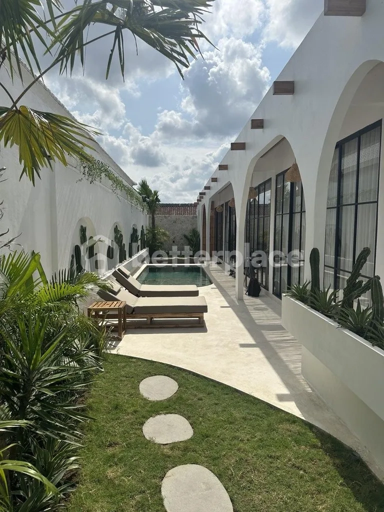 Exceptional Yearly Rental Opportunity in Canggu – Beautifully Designed Villa Surrounded by Lush Greenery Just Moments from Echo Beach