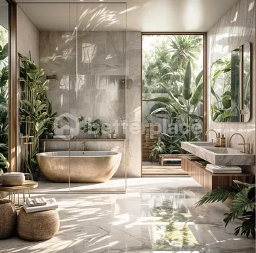 Elegant Tropical Contemporary Villa in Peaceful Pecatu 2 Bedrooms with Sunset Views