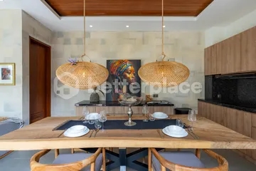 A Rice Field View, 3-Bedroom Villa for Yearly Rental in Kedungu, a Few Minutes to the Beach