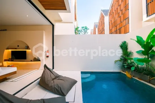 Experience Sophisticated Tropical Living in This Brand-New Fully Furnished Villa with Private Pool and Dedicated Workspace in North Canggu – Buduk