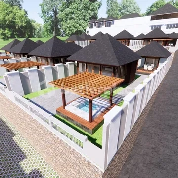 Beautiful View and Affordable Balinese Villa Sale Leasehold 2 Bedrooms in Munduk Front Tamblingan Lake