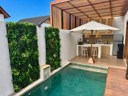 Modern 2BR Ubud Open Living Villa | Pool & Bathtub